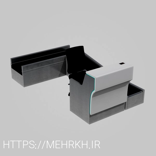 3D Airport Check-In Desk 1 model